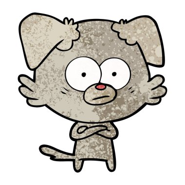 Çizgi film köpeğinin vektör çizimi