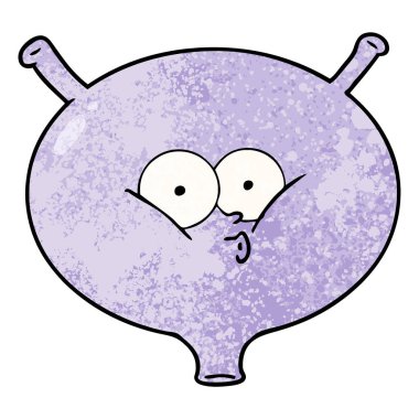 vektör çizim karikatür mesane