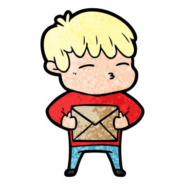 vektör çizim karikatür meraklı çocuk