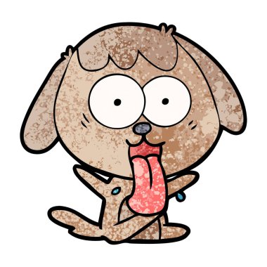 Çizgi film köpeğinin vektör çizimi