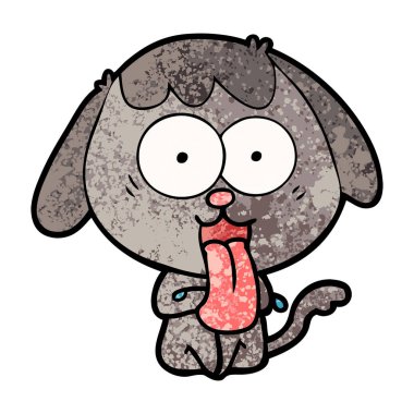 Çizgi film köpeğinin vektör çizimi