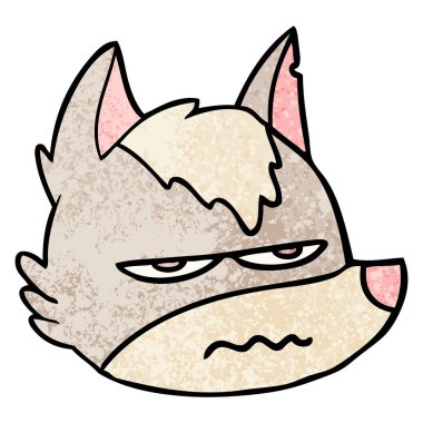 rahatsız kurt yüz çizgi film