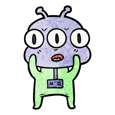 üç gözlü yabancı çizgi film