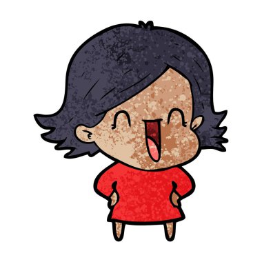 vektör çizim karikatür komik kadın