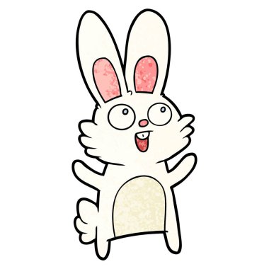 Çizgi film tavşanının vektör çizimi