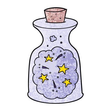 çizgi film sihirli iksir vektör çizim