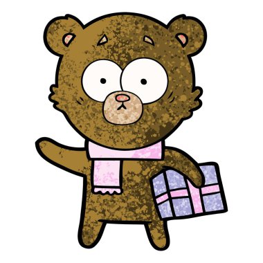 gergin Noel ayı çizgi film