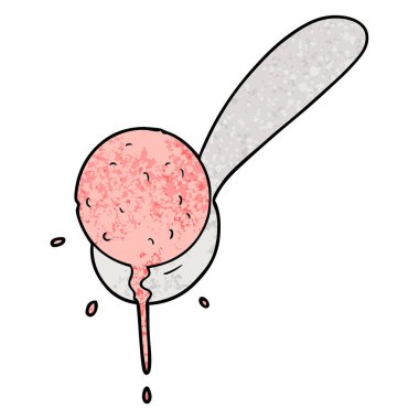 çizgi film dondurma kaşık