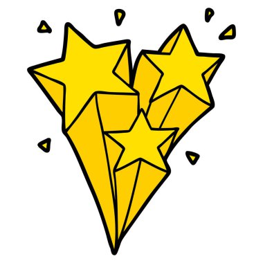 göktaşları karikatür vektör çizim