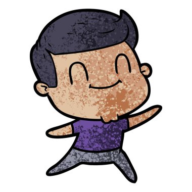 vektör çizim karikatür dostça adam