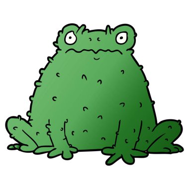 vektör çizim karikatür kurbağa
