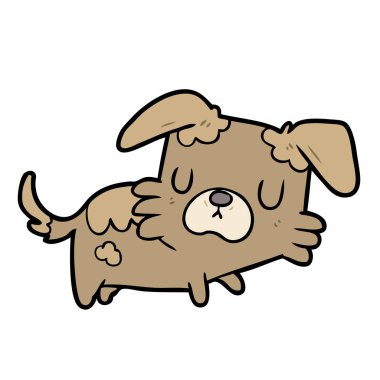 Çizgi film köpeğinin vektör çizimi