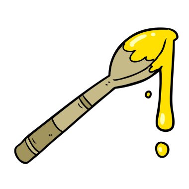 çizgi film kaşığı bal