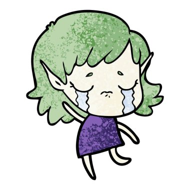 çizgi film ağlayan elf kızı