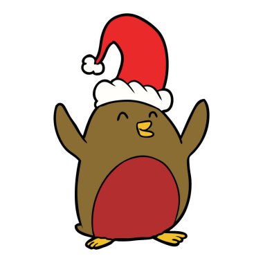 vektör çizim karikatür Robin