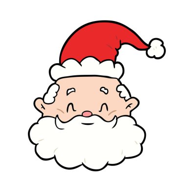 Noel Baba face karikatür