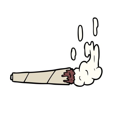 vektör çizim karikatür marijuiana ortak