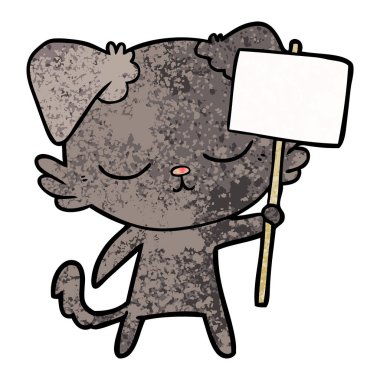 Çizgi film köpeğinin vektör çizimi