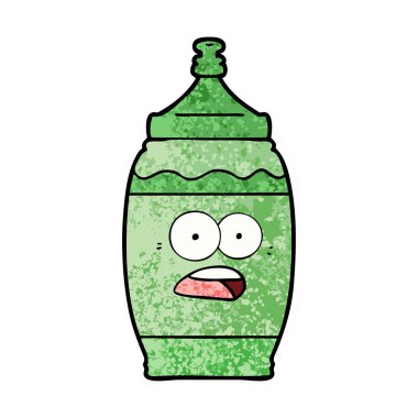 vektör çizim karikatür sporcu içmek