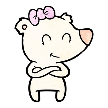 Dişi kutup ayısı karikatür