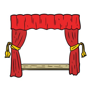 Sahne Alanı'na açılış çizgi film perdeler