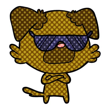 Çizgi film köpeğinin vektör çizimi