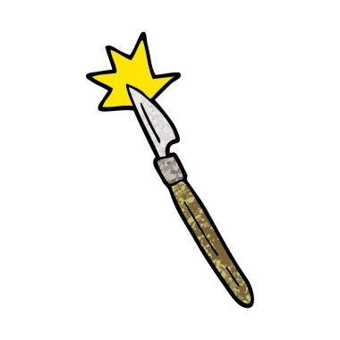 vektör çizim karikatür neşter