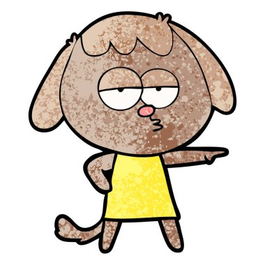 Çizgi film köpeğinin vektör çizimi