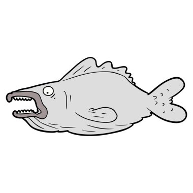 Çizgi film balıklarının vektör çizimi