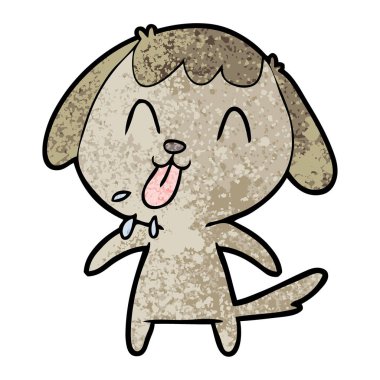 Çizgi film köpeğinin vektör çizimi