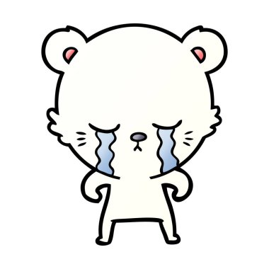 Kutup Ayısı Çizgi Filminin Vektör İllüstrasyonu