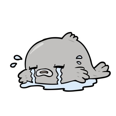 Çizgi film balıklarının vektör çizimi