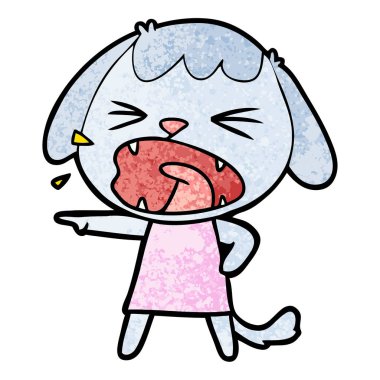 Çizgi film köpeğinin vektör çizimi