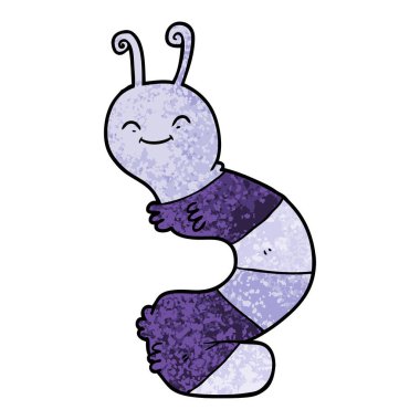 vektör çizim karikatür mutlu kedi