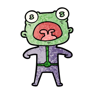 çizgi film garip uzaylı bağırarak