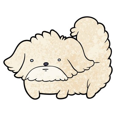 Çizgi film köpeğinin vektör çizimi