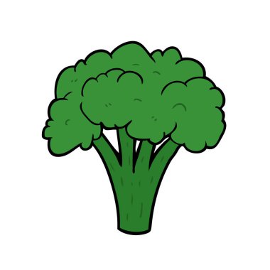 çizgi film brocoli vektör çizim