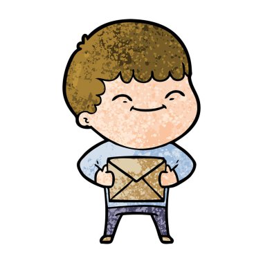 vektör çizim karikatür mutlu çocuk