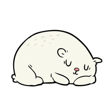 uykulu kutup ayısı çizgi film