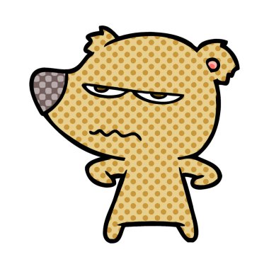 Çizgi film ayı vektör çizim 