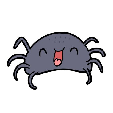 vektör çizim karikatür halloween örümcek