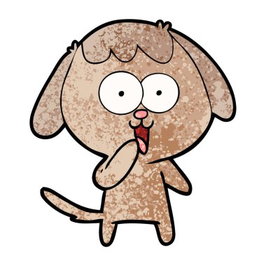 Çizgi film köpeğinin vektör çizimi