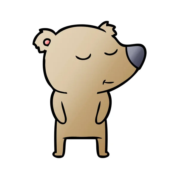 Векторная Иллюстрация Персонажа Медвежьего Мультфильма — стоковый вектор
