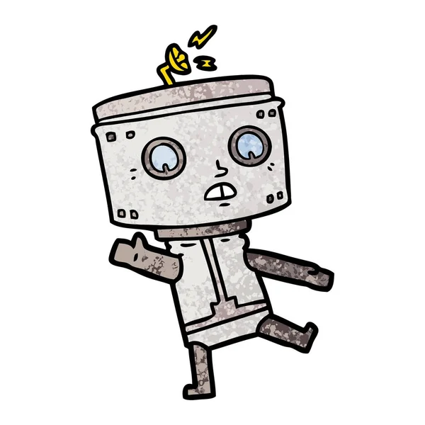 Ilustración Vectorial Del Robot Dibujos Animados — Archivo Imágenes Vectoriales