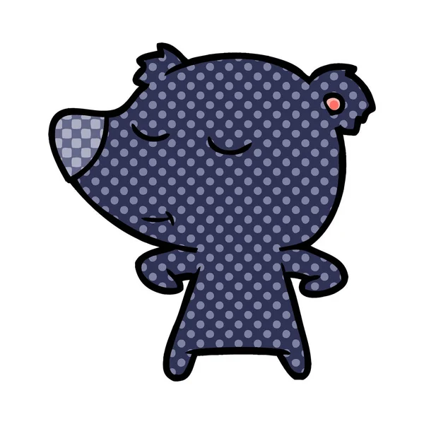 Vectorillustratie Van Bear Cartoon Chraracter — Stockvector