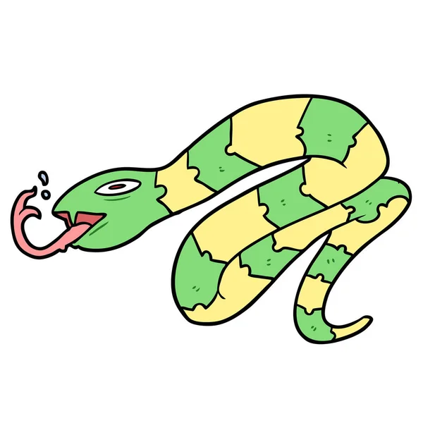 Vektorová Ilustrace Kresleného Hada — Stockový vektor