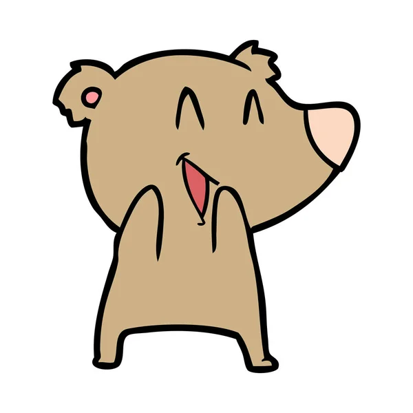 Ilustração Vetorial Urso Caracter Cartoon —  Vetores de Stock