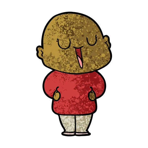 Happy Cartoon Kale Man — Stockvector