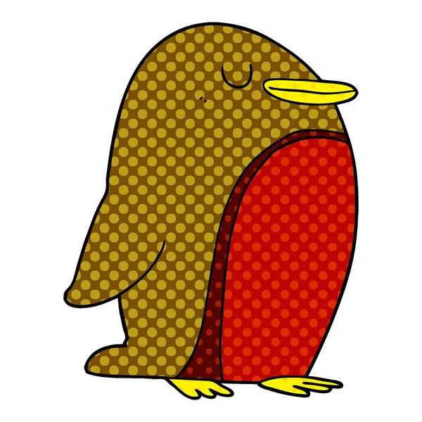 Vektor Illustration Design Von Niedlichen Cartoon Vogel Isoliert Auf Weißem — Stockvektor