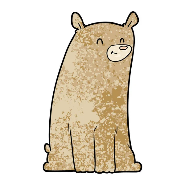 Ilustração Vetorial Urso Dos Desenhos Animados — Vetor de Stock